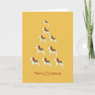 Poinsettia Christmas Tree Card