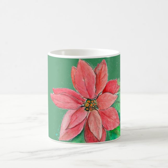 Poinsettia  coffee mug (Center)