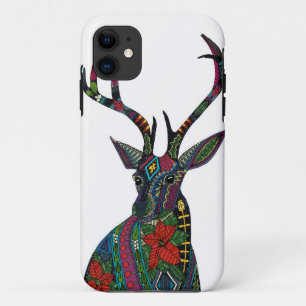 poinsettia deer white Case-Mate iPhone case