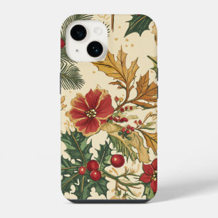 Poinsettia Floral Christmas Pattern (13) iPhone 14 Case