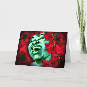 Poinsettia Heaven Holiday Card