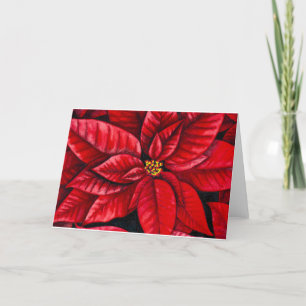 Poinsettia Holiday Card