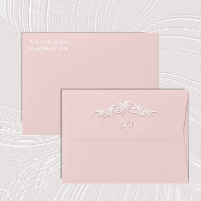 Poinsettia Lace Blush Envelope (Creator Uploaded)