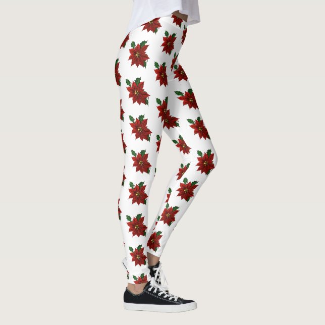 Poinsettia Leggings (Right)