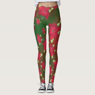 Poinsettia Leggings