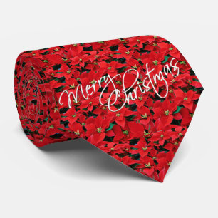 Poinsettia Men's Tie
