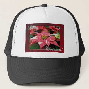 Poinsettia Merry Christmas Hat