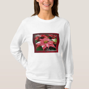 Poinsettia Merry Christmas T-Shirt