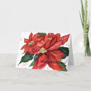 Poinsettia Note card