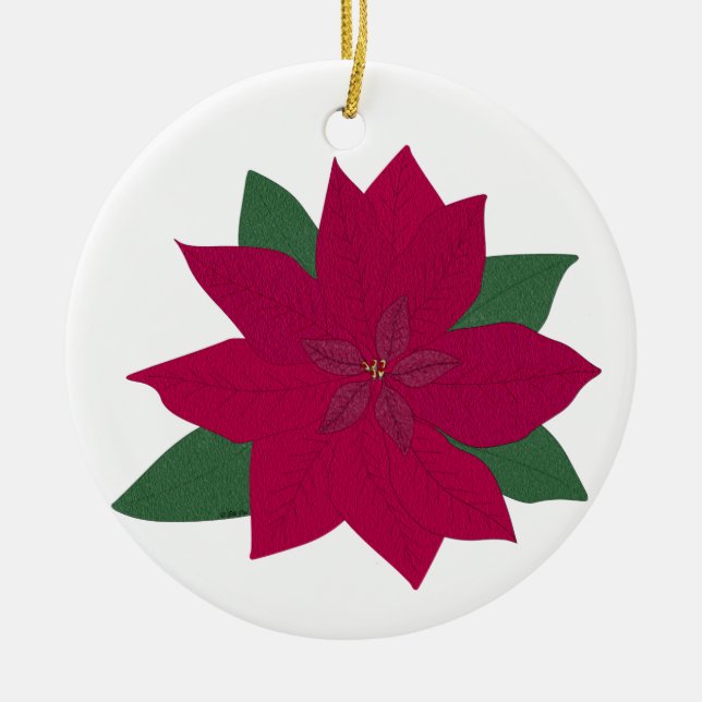 Poinsettia Ornament (Front)
