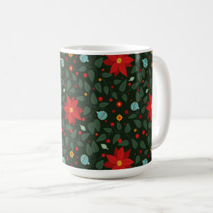 Poinsettia Paradise Coffee Mug twilight