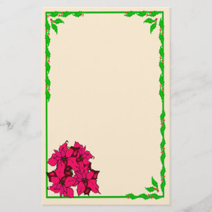Poinsettia Stationery