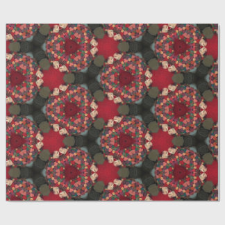 Poinsettia Trifectata Abstract Design Ii  Wrapping Paper