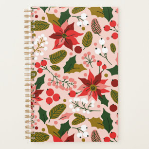 Poinsettia winter holiday planner