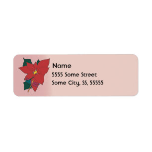 Poinsettia with Dragonfly with red