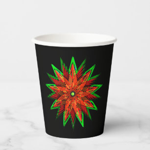 Poinsettia WOW Paper Cups