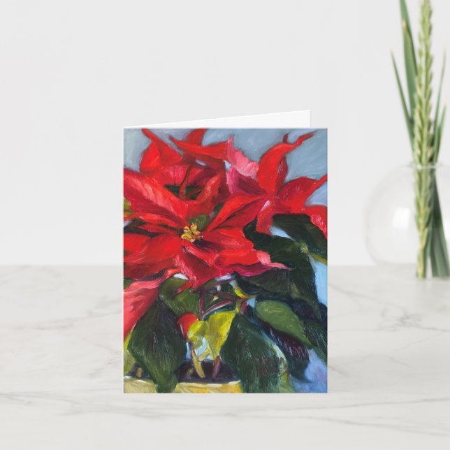 Poinsettias Card (Front)