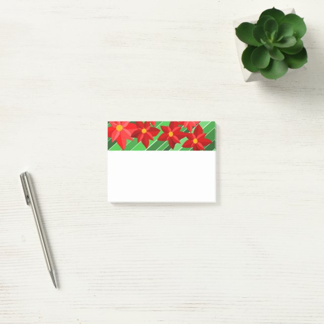 Poinsettias Post-it Notes (Office)