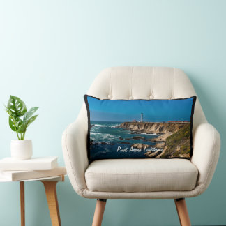 Point Arena Lighthouse Scenic   Lumbar Cushion
