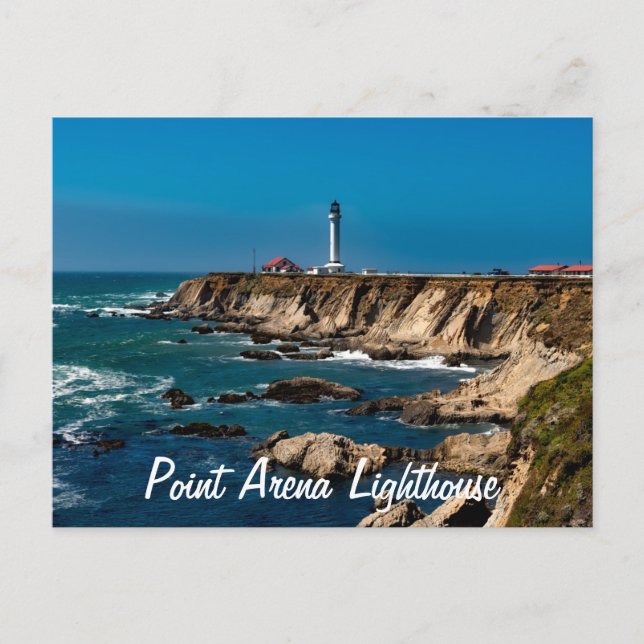 Point Arena Lighthouse Scenic Postcard (Front)