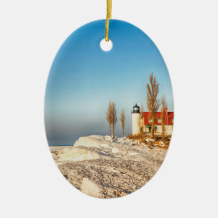 Point Betsie Ceramic Tree Decoration