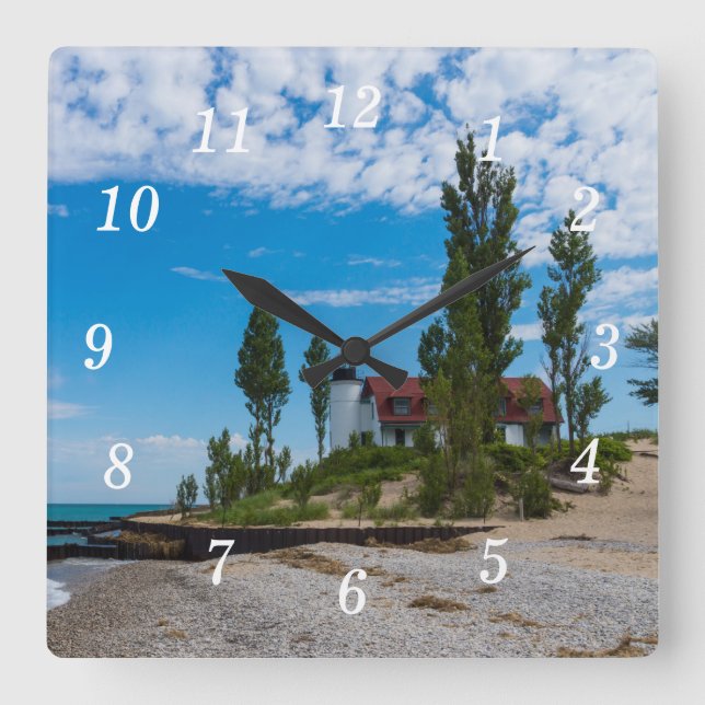 Point Betsie Light Wall Clock (Front)