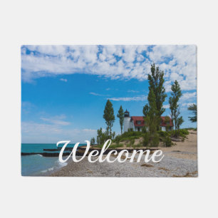 Point Betsie Light Welcome Doormat