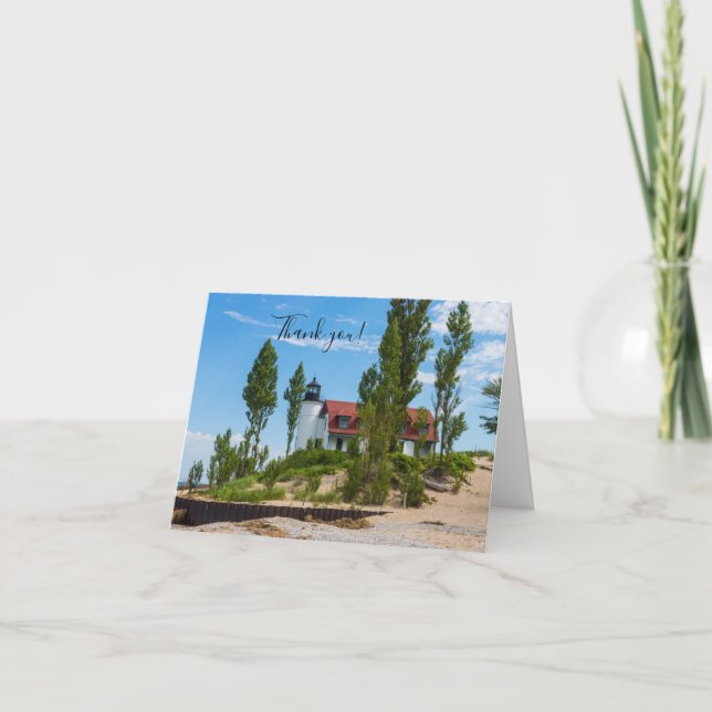 Point Betsie Lighthouse Thank You Card (Front)