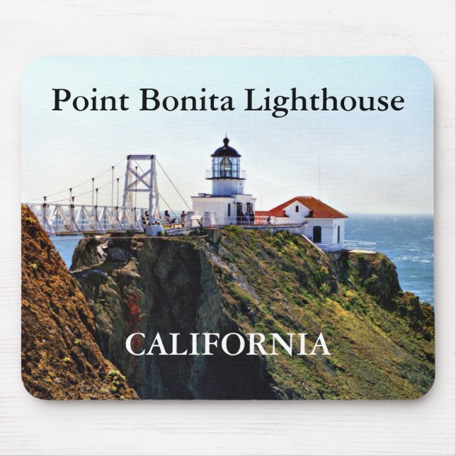 Point Bonita Lighthouse, California Mousepad (Front)