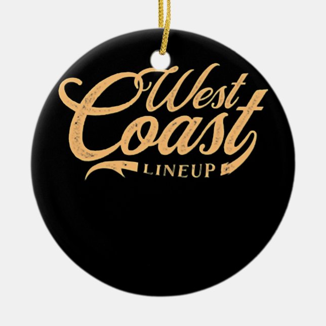 Point Buchon Bull Gopher Funny Fishing Ceramic Tree Decoration (Front)