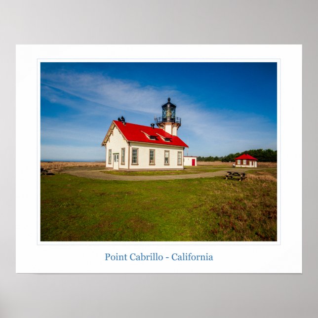 Point Cabrillo Lighthouse Poster (Front)