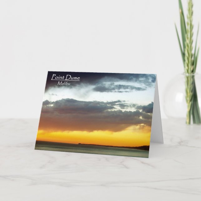 Point Dume Sunset Card (Front)
