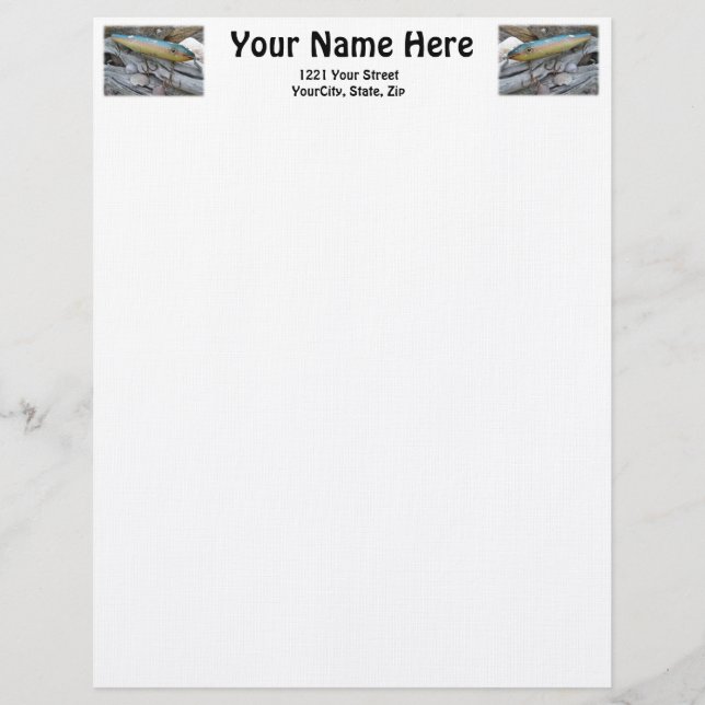 Point Jude Cape Codder Fishing Lure Letterhead Design (Front)