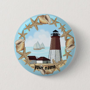 Point Judith Lighthouse pin button