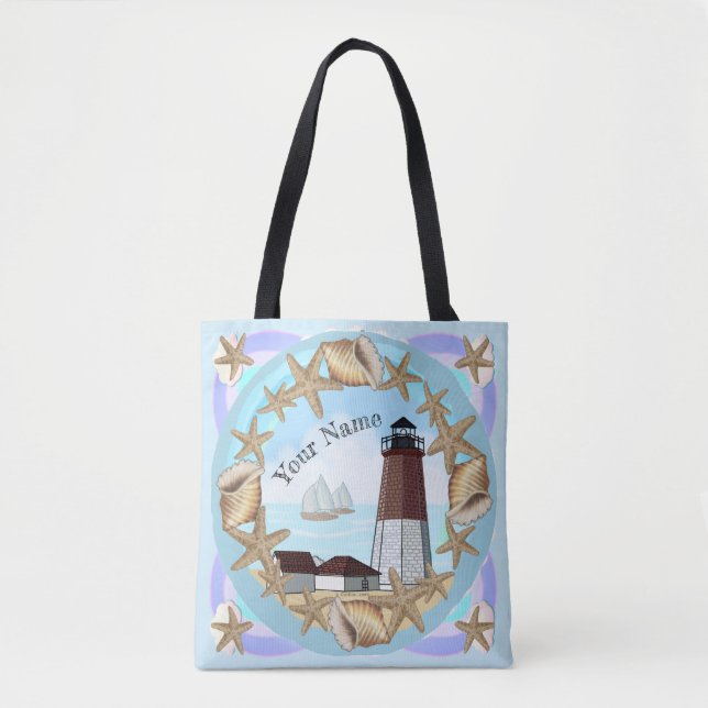 Point Judith Lighthouse  tote bag (Front)