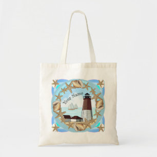 Point Judith Lighthouse tote bag