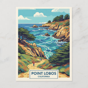 Point Lobos California Travel Postcard