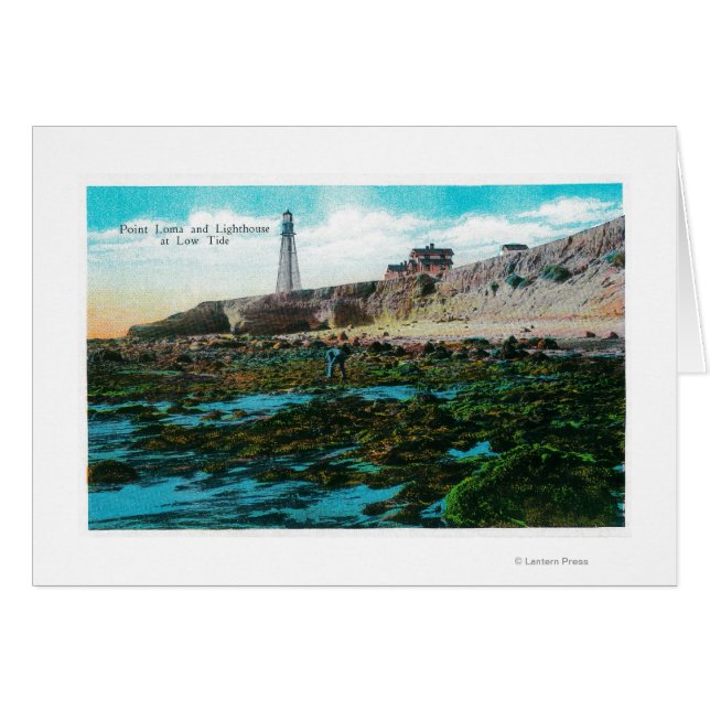 Point Loma and Lighthouse at Low Tide (Front Horizontal)