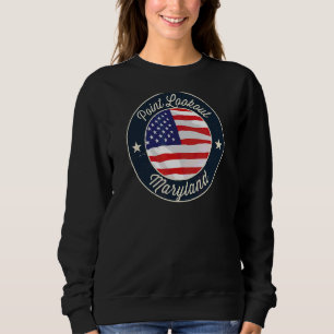 Point Lookout Patriotic Maryland Souvenir Sweatshirt