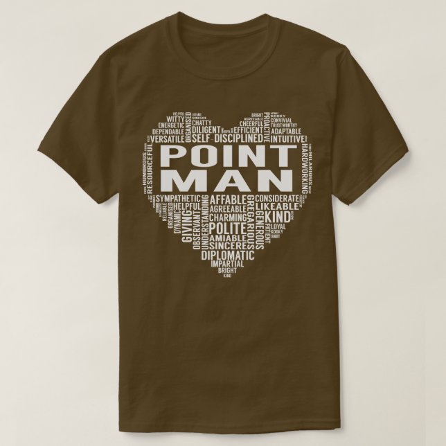 Point Man Heart T-Shirt (Design Front)