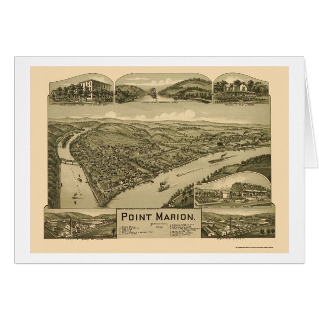Point Marion, PA Panoramic Map - 1902 (Front Horizontal)