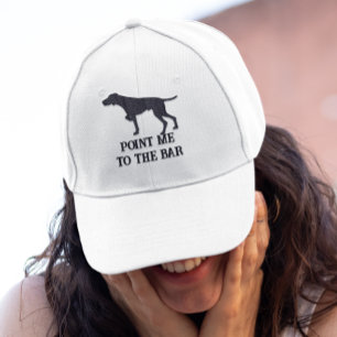 Point me to the Bar Pointer  Dog Trucker Hat