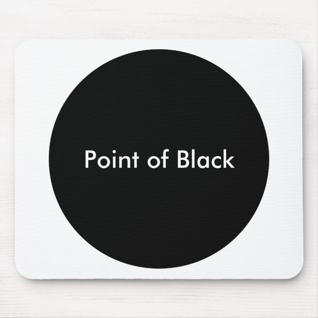 Point of Black Mouse Pad (Front)