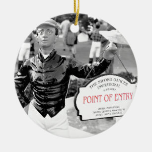 Point of Entry Lawn Jockey Ceramic Tree Decoration