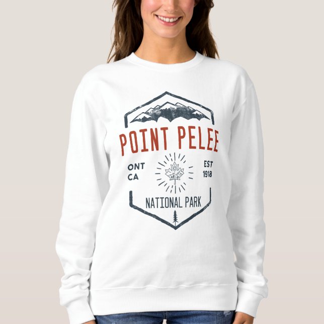 Point Pelee National Park Canada Distressed Sweatshirt (Front)