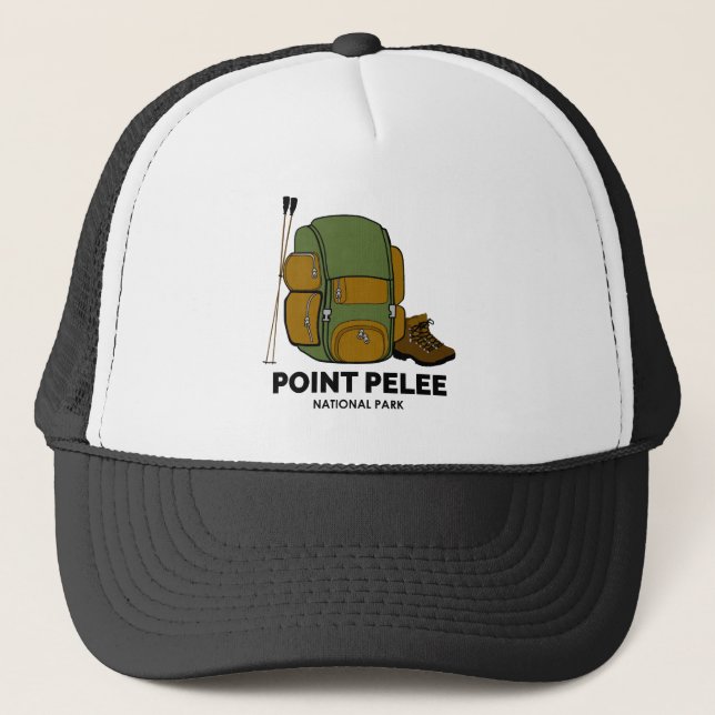 Point Pelee National Park Ontario Canada Backpack Trucker Hat (Front)
