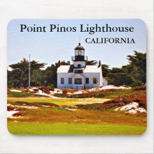 Point Pinos Lighthouse, California Mousepad