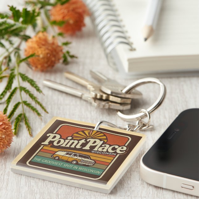 Point Place Wisconsin Key Ring (Front Right)
