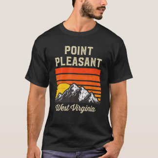 Point Pleasant West Virginia Retro City State USA T-Shirt