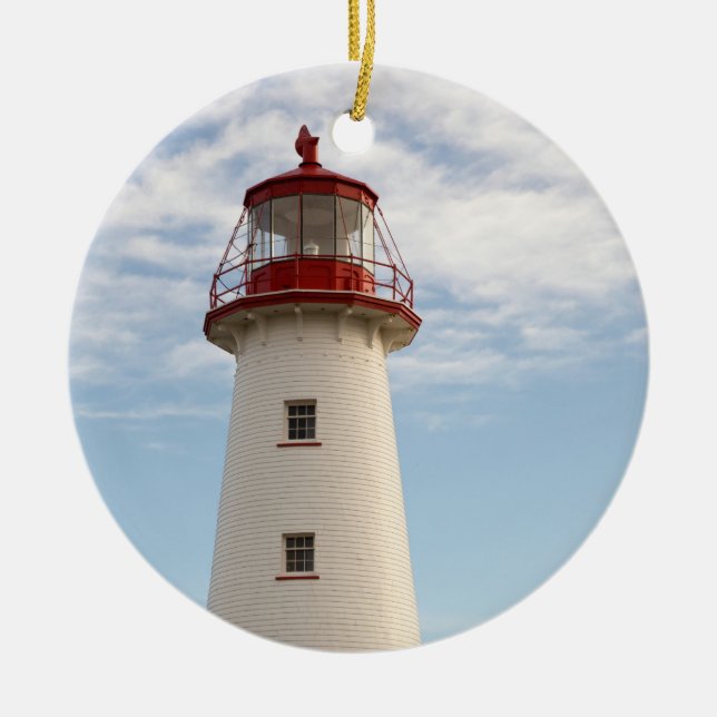 Point Prim Lighthouse Ceramic Tree Decoration (Front)